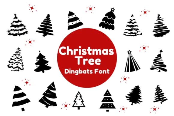 Christmas Tree by Nun Sukhwan — Dingbats Font