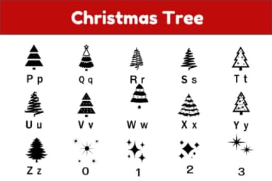Christmas Tree by Nun Sukhwan — Dingbats Font — thumbnail 3