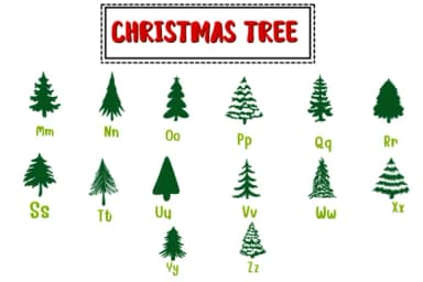 Christmas Tree by PraewDesigns — Dingbats Font — thumbnail 3