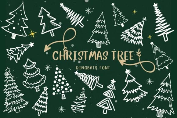 Christmas Tree by CHANOK — Dingbats Font