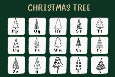 Christmas Tree by CHANOK — Dingbats Font — thumbnail 3