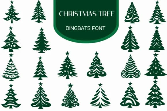 Christmas Tree by Heartcraft Atelier — Dingbats Font