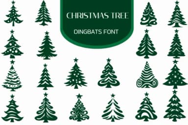 Christmas Tree by Heartcraft Atelier — Dingbats Font — thumbnail 1