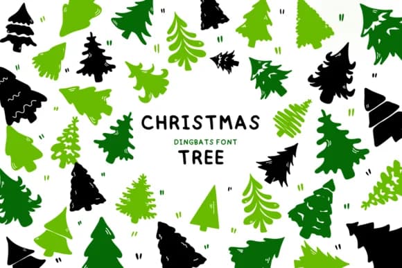 Christmas Tree by Bee piyanuch — Dingbats Font
