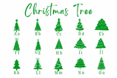 Christmas Tree by Suphitchaya — Dingbats Font — thumbnail 2