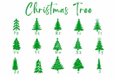 Christmas Tree by Suphitchaya — Dingbats Font — thumbnail 3
