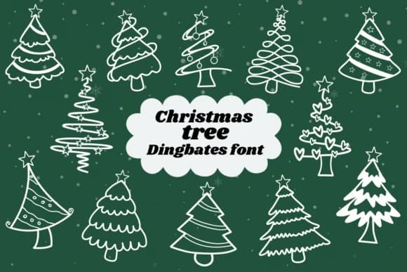 Christmas Tree by Natchuta — Dingbats Font