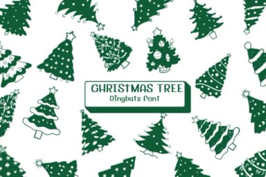 Christmas Tree by Ketsarin — Dingbats Font — thumbnail 1