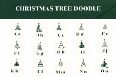 Christmas Tree Doodle by Apiwat Type — Dingbats Font — thumbnail 2