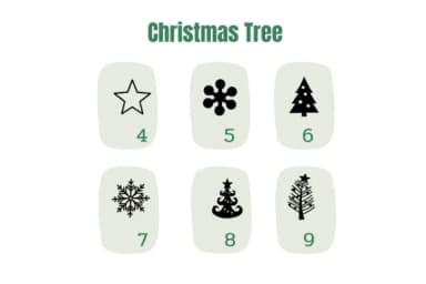 Christmas Tree Doodle by Pui Art — Dingbats Font — thumbnail 7