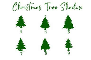 Christmas Tree Shadow by Suphitchaya — Dingbats Font — thumbnail 4