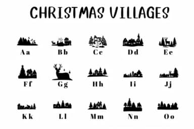 Christmas Villages by CHANOK — Dingbats Font — thumbnail 2