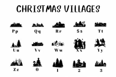 Christmas Villages by CHANOK — Dingbats Font — thumbnail 3