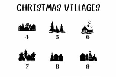Christmas Villages by CHANOK — Dingbats Font — thumbnail 4