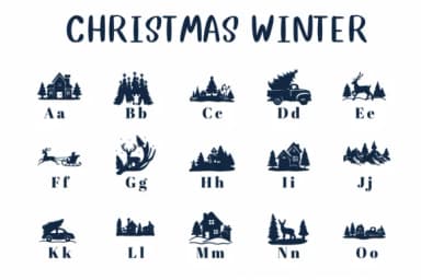 Christmas Winter by CHANOK — Dingbats Font — thumbnail 2