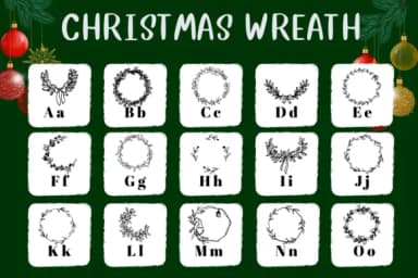 Christmas Wreath by CHANOK — Dingbats Font — thumbnail 2
