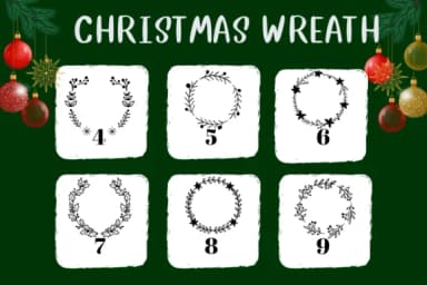 Christmas Wreath by CHANOK — Dingbats Font — thumbnail 4