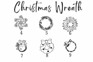 Christmas Wreath by Suphitchaya — Dingbats Font — thumbnail 4
