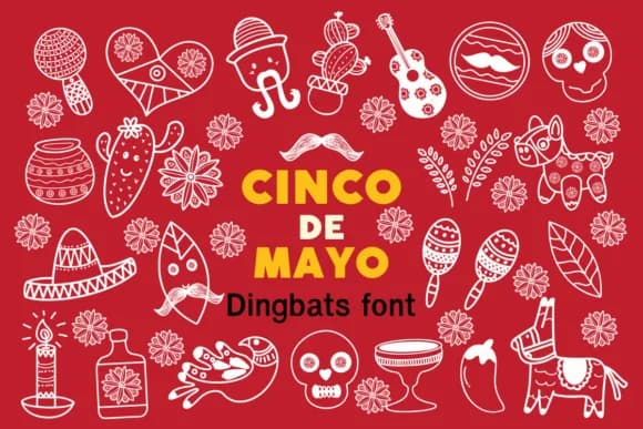 Cinco De Mayo by Nun Sukhwan — Dingbats Font