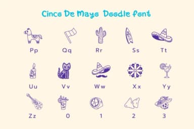 Cinco De Mayo by Pui Art — Dingbats Font — thumbnail 7