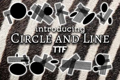 Circle and Line by vladimirnikolic — Dingbats Font — thumbnail 1