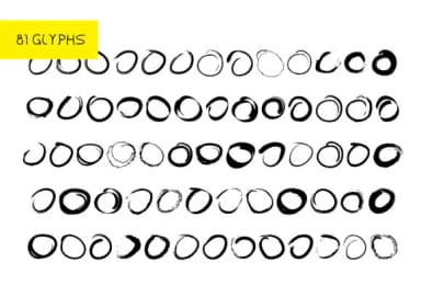 BM Graphics - Circles 2 by GraphicsBam Fonts — Dingbats Font — thumbnail 2