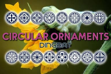 Circular Ornaments by vladimirnikolic — Dingbats Font — thumbnail 1