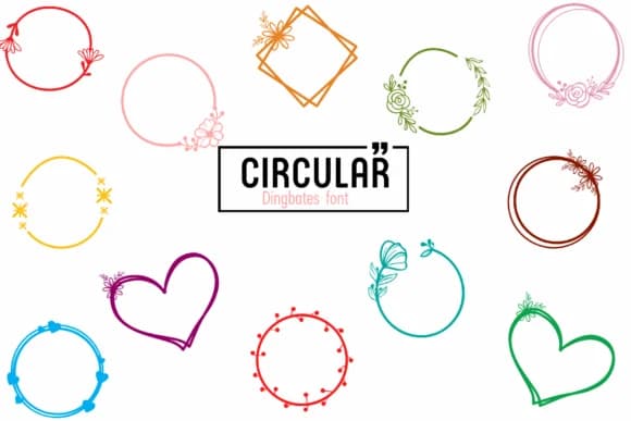 Circular by Chada Art — Dingbats Font