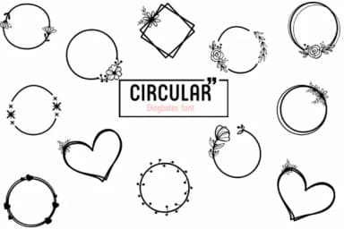 Circular by Chada Art — Dingbats Font — thumbnail 2