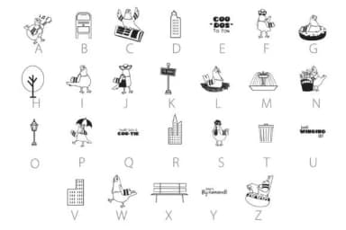 City Coo Crew Too Dingbats by Illustration Ink — Dingbats Font — thumbnail 2