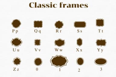 Classic Frames by Nongyao — Dingbats Font — thumbnail 3