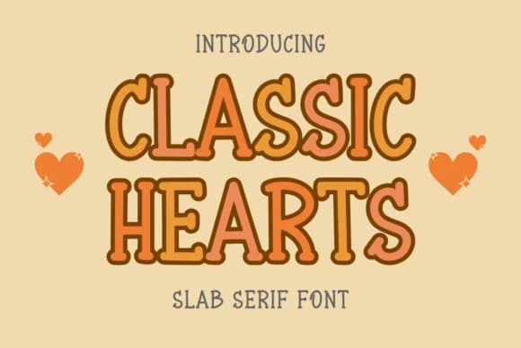 Classic Hearts by CraftedType Studio — Slab Serif Font