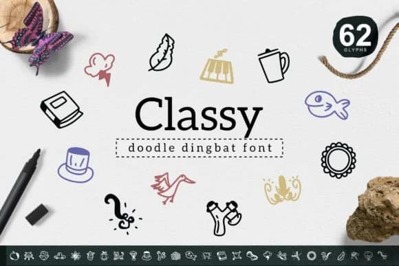 Classy by YandiDesigns — Dingbats Font