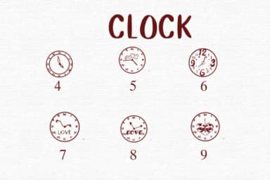 Clock by Nongyao — Dingbats Font — thumbnail 4