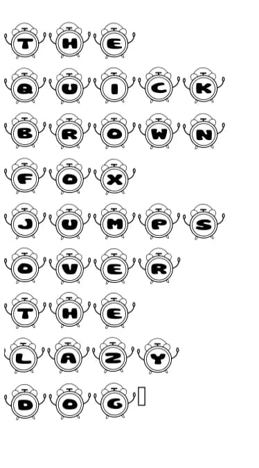 Clockwork by Happy Bamboo — Dingbats Font — thumbnail 4