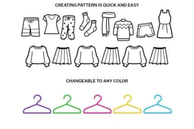 Clothes Doodle by digitalplannerland — Dingbats Font — thumbnail 3