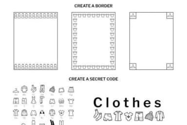 Clothes Doodle by digitalplannerland — Dingbats Font — thumbnail 6