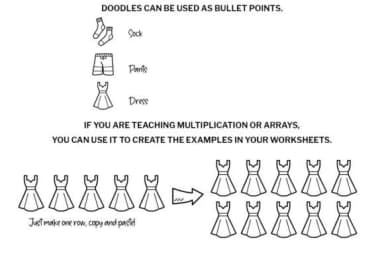 Clothes Doodle by digitalplannerland — Dingbats Font — thumbnail 7