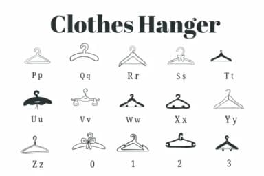 Clothes Hanger by Suphitchaya — Dingbats Font — thumbnail 3