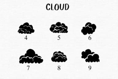 Cloud by Nongyao — Dingbats Font — thumbnail 4