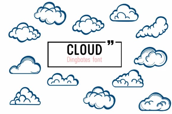 Cloud by Chada Art — Dingbats Font
