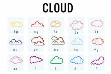 Cloud by Chada Art — Dingbats Font — thumbnail 3