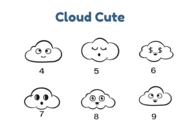 Cloud Cute by Nun Sukhwan — Dingbats Font — thumbnail 7