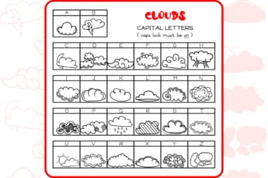 Clouds Dingbats by WADLEN — Dingbats Font — thumbnail 2