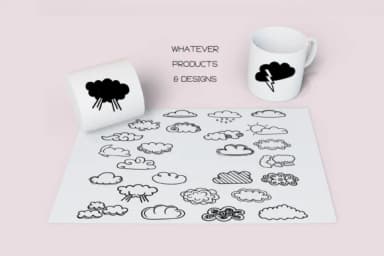 Clouds Dingbats by WADLEN — Dingbats Font — thumbnail 6