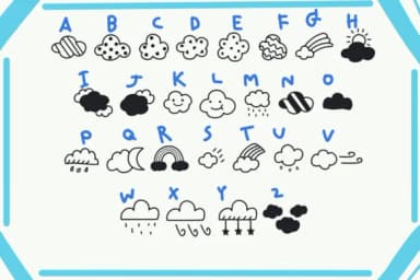 Cloudy by Foam-Design Store — Dingbats Font — thumbnail 3