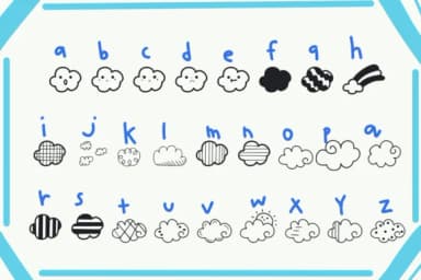 Cloudy by Foam-Design Store — Dingbats Font — thumbnail 4