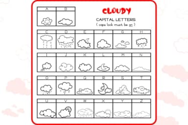 Cloudy by WADLEN — Dingbats Font — thumbnail 2
