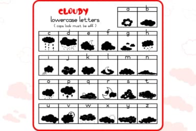 Cloudy by WADLEN — Dingbats Font — thumbnail 3