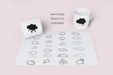 Cloudy by WADLEN — Dingbats Font — thumbnail 6